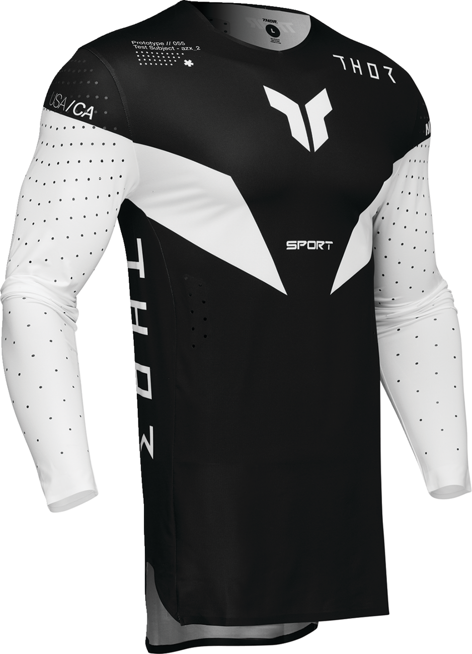 SPORTMODE Strike Jersey — White/Black