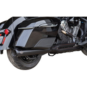 S&S Cycle 2-into-1 Qualifier Exhaust System - Guardian Black - Race Only - Indian with PowerPlus
