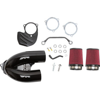 S&S Cycle Tuned Induction Air Cleaner Kit - Gloss Black