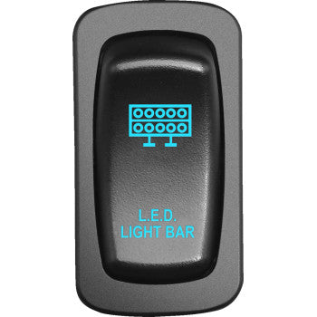 Moose Offroad Low-Profile Switch Switch - Light Bar - Blue