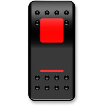 Moose Offroad Rocker Switch Rocker Switch - On/Off - Red