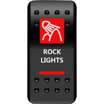 Moose Offroad Rocker Switch Rocker Switch - Rock Lights - Red