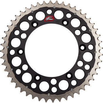 RENTHAL Twinring™ Rear Sprocket - 48 Tooth - Black - Yamaha