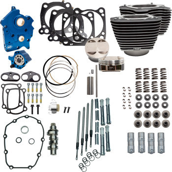 S&S Cycle Power Pack - 4.375" Stroke - Water Cooled - Black w/Highlights - M8