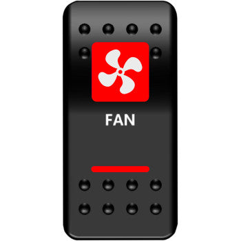 Moose Offroad Rocker Switch Rocker Switch - Fan - Red