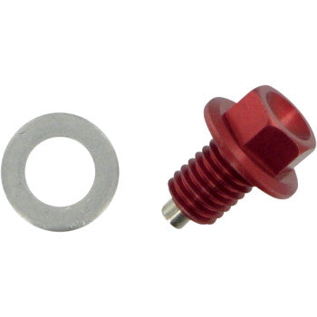 Moose Offroad Magnetic Drain Plug Magnetic Drain Plug - Red - Kawasaki | Suzuki