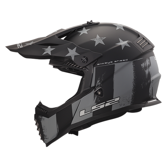LS2 BATTLE SCAR - MATTE TONAL GRAY/BLACK - Gate Youth Helmet
