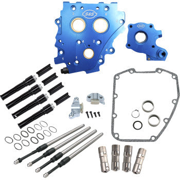 S&S Cycle Cam Chest Kit without Cams - Chain Drive - Black Pushrods - Twin Cam