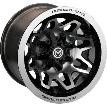 Moose Offroad 416X Wheel Front/Rear - Machined Black - 12x7 - 4/156 - 4+3