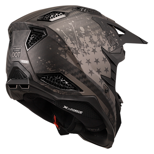 LS2 BLACK FLAG - MATTE BLACK - X-Force Carbon Helmet