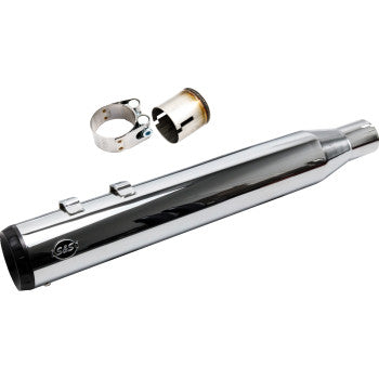 S&S Cycle 2-into-1 Swindler Exhaust Conversion Kit - 4" - Chrome - M8 Touring