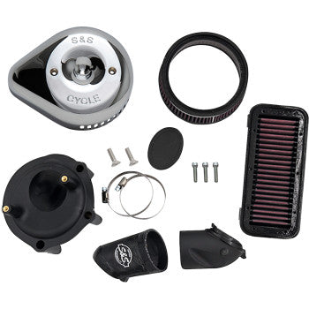 S&S Cycle Stealth Air Cleaner Kit with Cover - Chrome - Indian