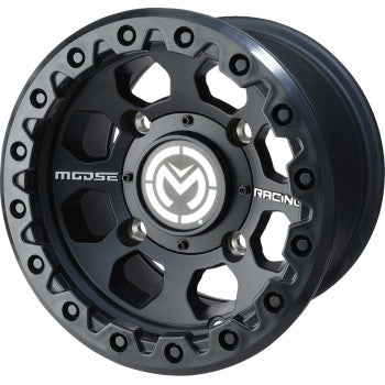 Moose Offroad 23X Wheel - Front - Black - 12x7 - 4/156 - 4+3