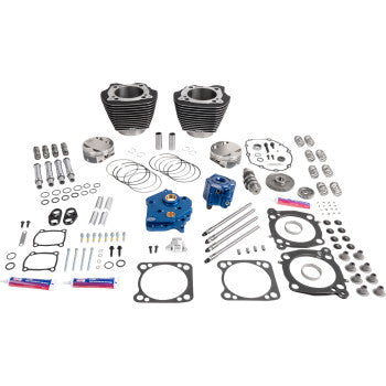 S&S Cycle 132" Power Package - HPT496 - Chain Drive - Oil Cooled - Black with Highlights - 114"/117" M8