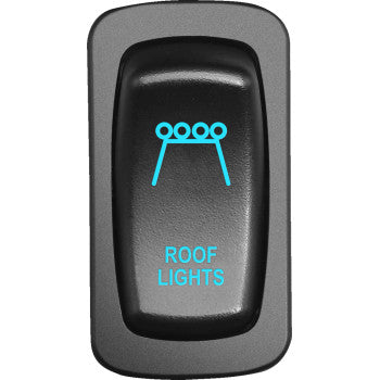 Moose Offroad Low-Profile Switch Switch - Roof Light - Blue