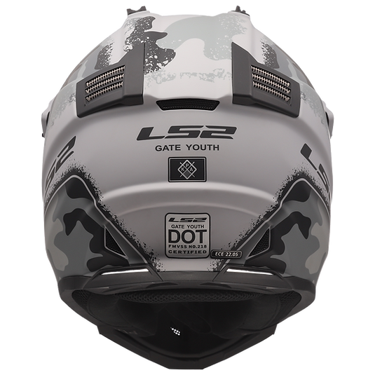 LS2 CARBINE - MATTE TONAL GRAY/BLACK - Gate Youth Helmet