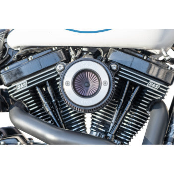 S&S Cycle Air Stinger Stealth Air Cleaner Kit - Black Chrome Ring