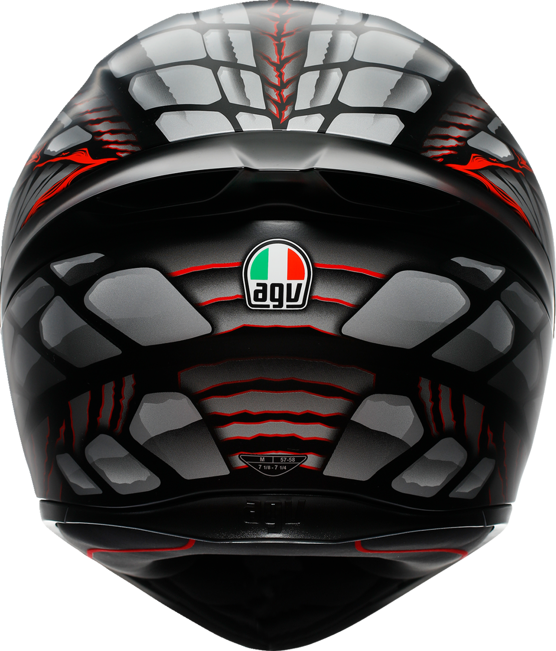 AGV K1 S Lyzard Matte Black/Gray/Red Helmet