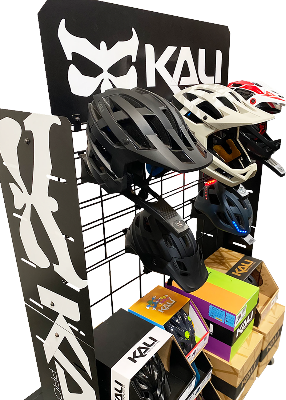 Bicycle Helmet Rolling Rack Display