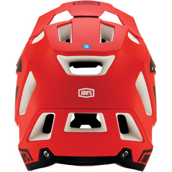 100 Percent Trajecta FidLock Fluo Red Helmet