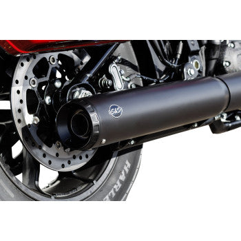 S&S Cycle Grand National Slip-On Muffler - 50 State - 4" Black - M8 Softail