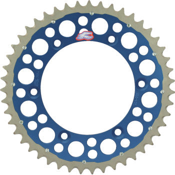 RENTHAL Twinring™ Rear Sprocket - 50 Tooth - Blue - Yamaha