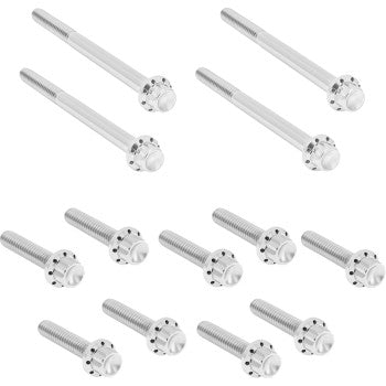 Outer Primary Cover Titanium 12-Point Bolt Kit