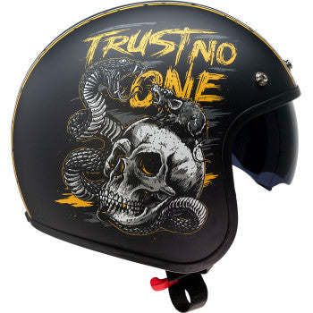 Z1R Saturn Helmet - Trust No One - Black/Yellow MEDIUM