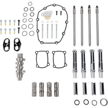 S&S Cycle Camshaft Kit - 496 Chain Drive - Chrome Pushrod Tubes - M8