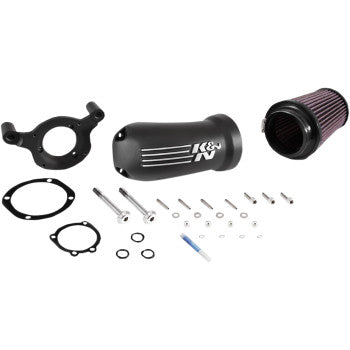 K & N Aircharger® Intake System with Cast Aluminum Intake Tube - Satin Black