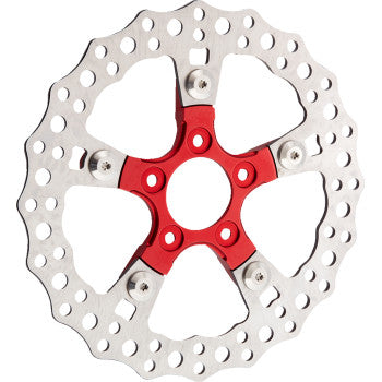 Arlen Ness Rotor Mount - Ness Wheel - Red