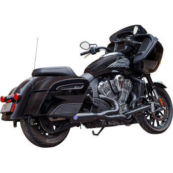 S&S Cycle 2-into-1 Qualifier Exhaust System - 50-State - Black - Stainless Steel