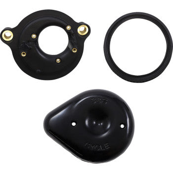 S&S Cycle Mini Teardrop Stealth Air Cleaner Kit - Gloss Black