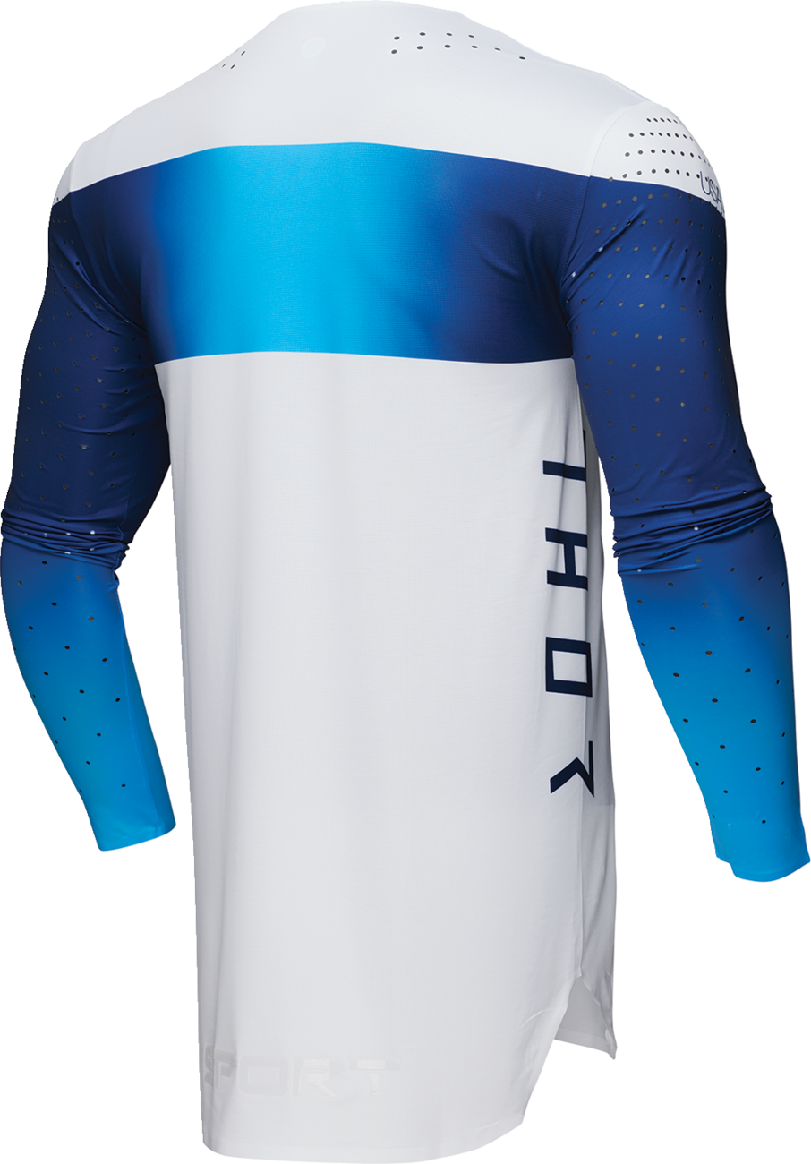 SPORTMODE Strike Jersey — White/Blue/Navy