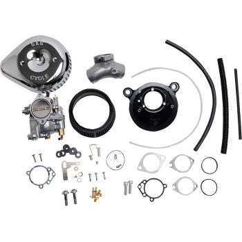 S&S Cycle Super G Carburetor with Stealth Air Cleaner Kit - Chrome - Evolution Big Twin