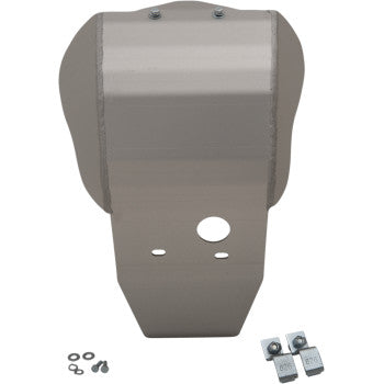 Moose Offroad Aluminum Skid Plate — Skid Plate Skid Plate - Silver - Honda - CRF 450 X/RL