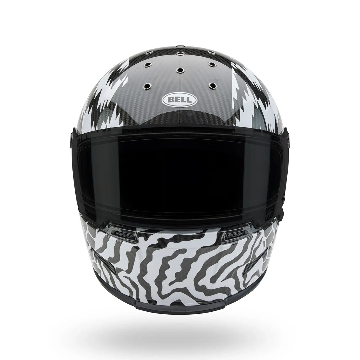 Bell Eliminator Carbon Deathspray Black/White Helmet