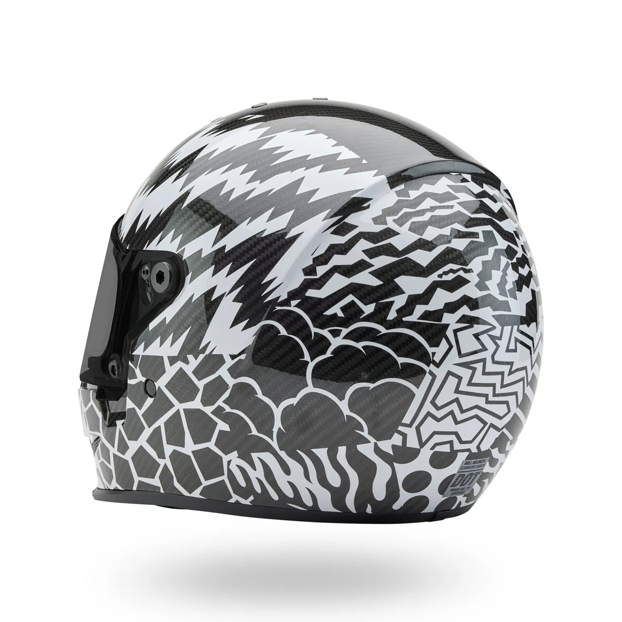 Bell Eliminator Carbon Deathspray Black/White Helmet