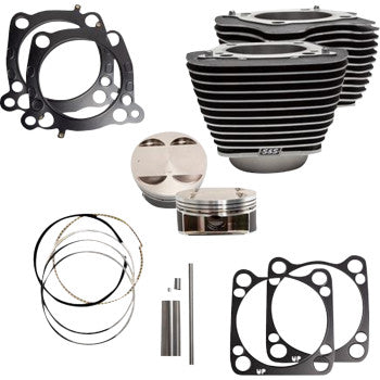 S&S Cycle Cylinder Kit - 131" Stroker Cylinder - Wrinkle Black w/Highlights - M8