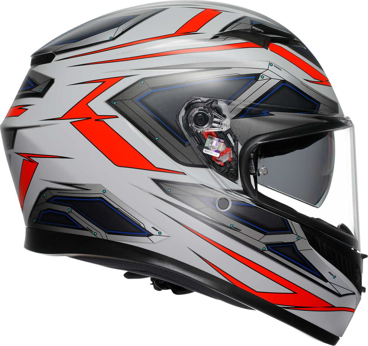 AGV K3 Space Matte White/Red Fluo Helmet