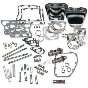 S&S Cycle 106" Hot Set Up® Kit - 3.967" Bore - Wrinkle Black - Twin Cam