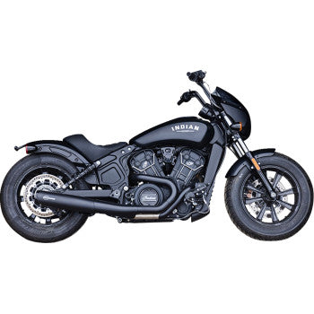 S&S Cycle 2-into-1 Grand National Exhaust System - Black - Race Only