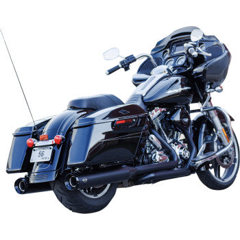 S&S Cycle 4-1/2" GNX Slip-On Mufflers - Guardian Black