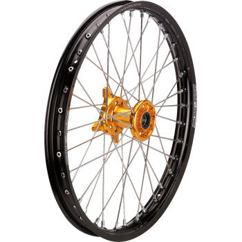 Moose Offroad SX-1 Complete Wheel - Black Wheel/Gold Hub - 21x1.6 - Suzuki RM-Z 250/450