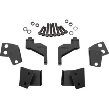 Moose Offroad Side Mirror Adapter with Flat Mountable Option for Polaris Pro-Fit Roll Cages Adapters - Mirror - Black - Pro-Fit - Pair