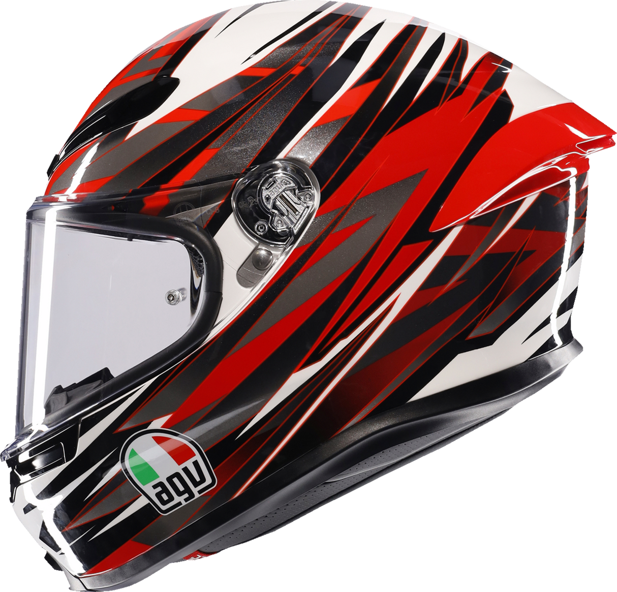AGV K6 S Reeval White/Red/Gray Helmet