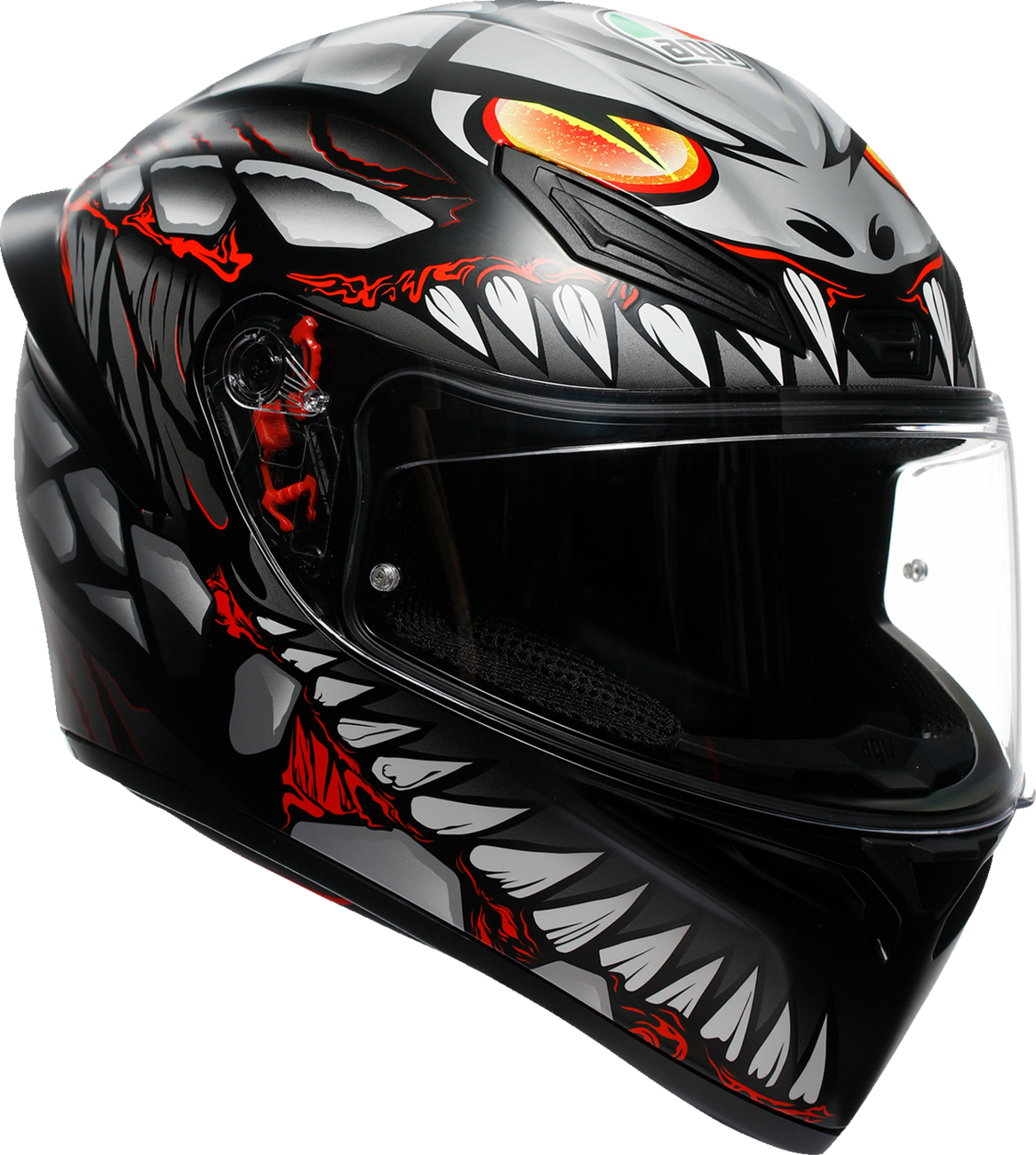 AGV K1 S Lyzard Matte Black/Gray/Red Helmet