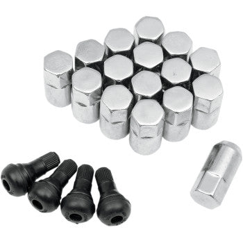 Moose Offroad Replacement ATV/UTV Wheel Lug Nuts with Valve Stems