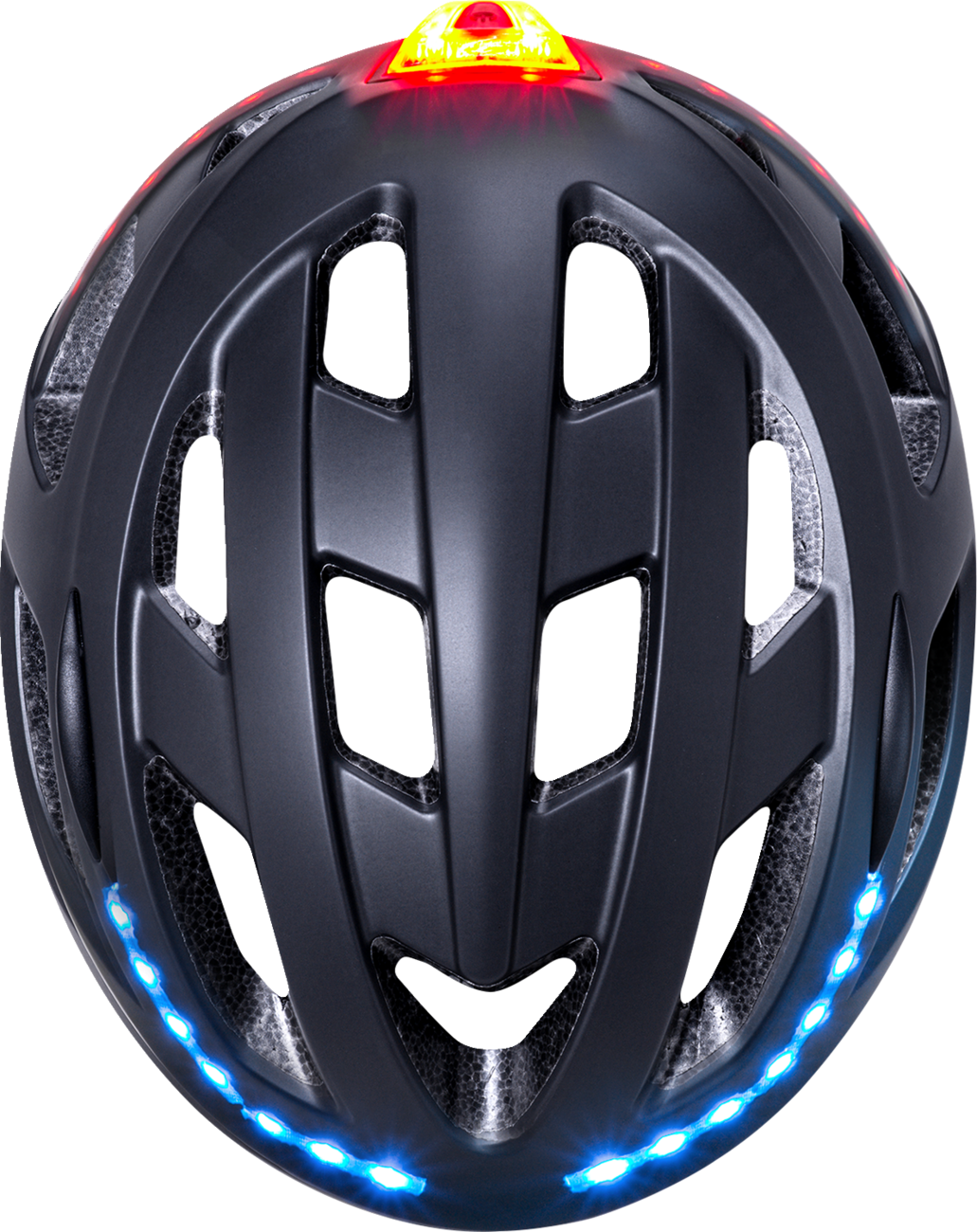 Central Lit Solid Bicycle Helmet