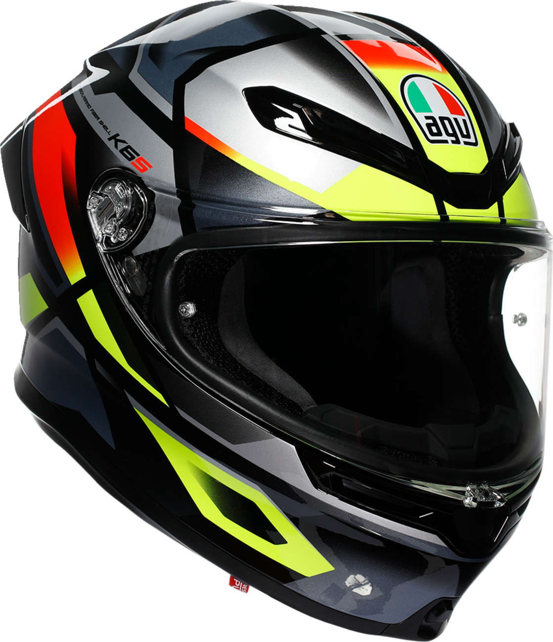 AGV K6 S Erazer Black/Red/Yellow Fluo Helmet